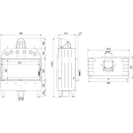 Каминная топка DEFRO HOME INTRA LA в Минске