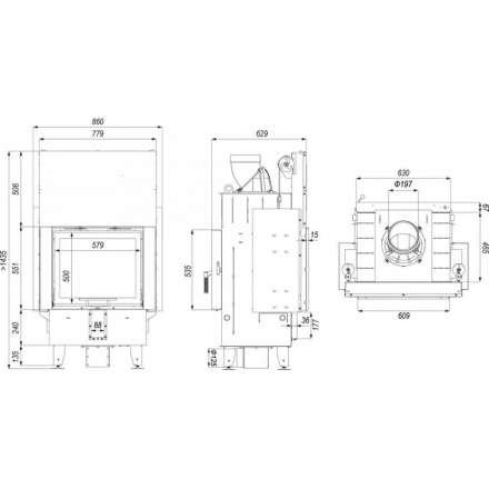 Каминная топка DEFRO HOME INTRA SM T G в Минске