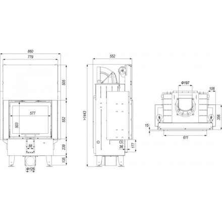 Каминная топка DEFRO HOME INTRA SM G в Минске