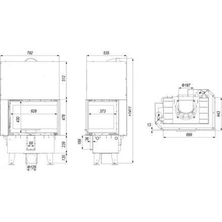 Каминная топка DEFRO HOME INTRA SM BP MINI G в Минске