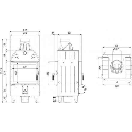 Каминная топка DEFRO HOME INTRA SM T в Минске
