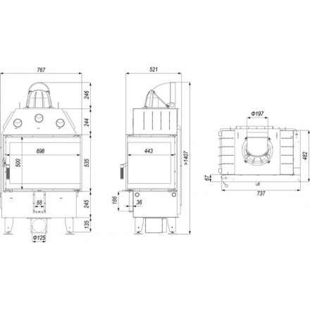 Каминная топка DEFRO HOME INTRA SM BP в Минске