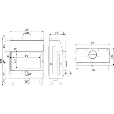 Каминная топка IMPULS ME в Минске