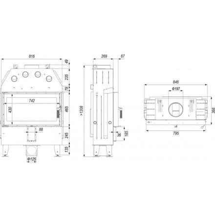 Каминная топка INTRA ME SLIM в Минске