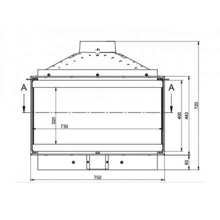 Каминная топка KFD ECO MAX 7 3F standard в Минске