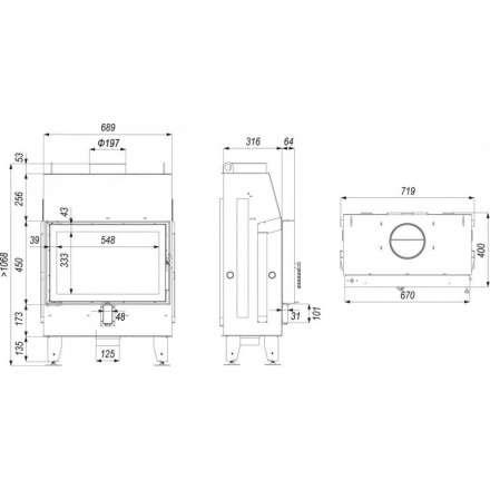 Каминная топка IMPULS SM в Минске
