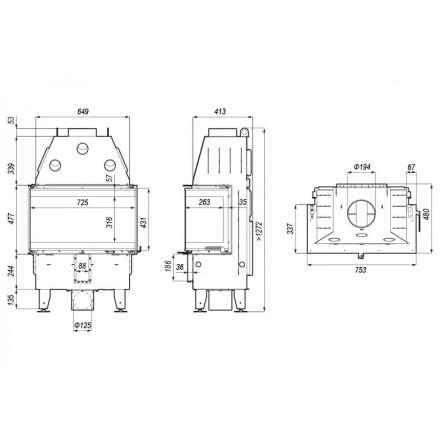 Каминная топка DEFRO HOME INTRA SM C в Минске