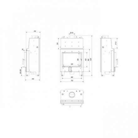 Каминная топка Kratki MBM/PW/10/W в Минске