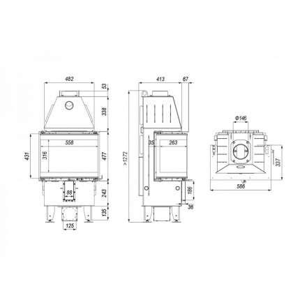 Каминная топка DEFRO HOME INTRA XSM C в Минске