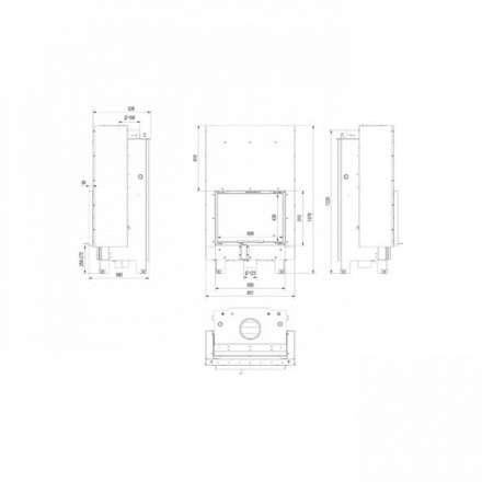 Каминная топка Kratki MBZ/PW/13/G/W в Минске