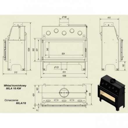 Каминная топка Kratki Mila в Минске