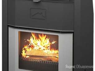 Стальной камин со стеклом Теплодар Сиеста 20 фото  в Минске