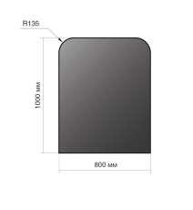 Лист напольный Везувий, 2мм, черный 1000*800*2 R135 в Минске