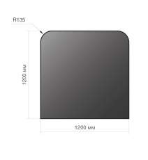 Лист напольный Везувий, 2мм, черный 1200*1200*2 R135 в Минске