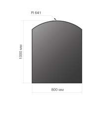 Лист напольный Везувий, 2мм, черный 1000*800*2 R641 в Минске