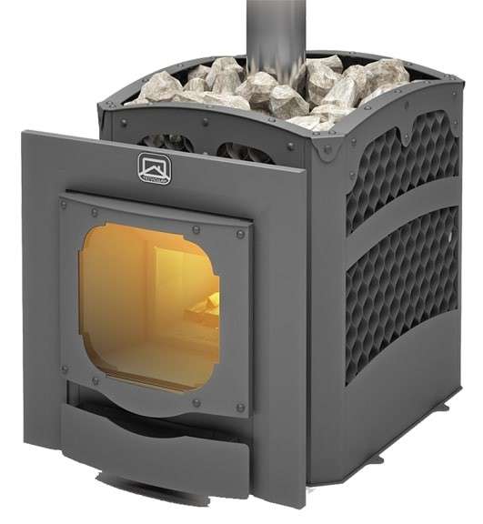 Печь для бани Теплодар Былина-Сетка-24 Ч Панорама (1.1) (без дверцы) Амазонка бай фото в Минске