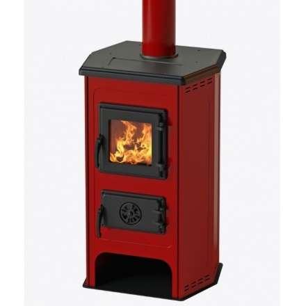 Печь-камин MBS Hit красный фото в Минске