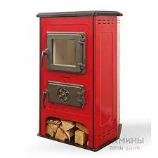 Купить Печь-камин MBS Hit красный сталь в Минске Амазонка бай фото в Минске
