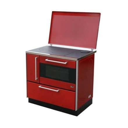 Плита на дровах MBS Royal 720 Plus P (с крышкой) красная Амазонка бай фото в Минске