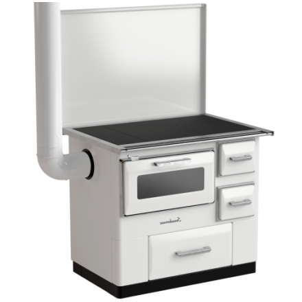 Плита на дровах Smederevac MBS 7 New Line (с крышкой) белая купить в Минске