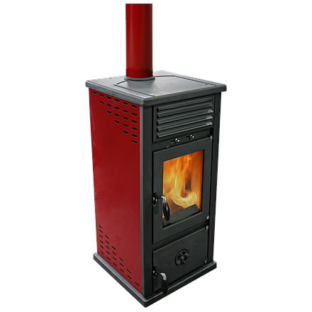 Печь-камин MBS Vesta Plus красная Амазонка бай фото в Минске