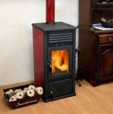 Купить Печь-камин MBS Vesta Plus красная в Минске в Минске