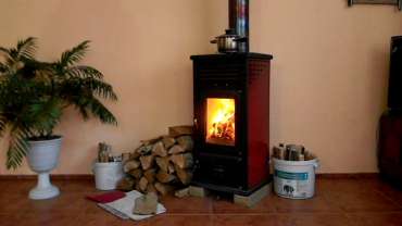 Купить Печь-камин MBS Vesta Plus красная в Минске в Минске