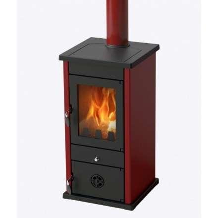 Печь-камин MBS Vesta Eco бордовая фото в Минске