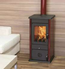 Купить Печь-камин MBS Vesta Eco бордовая в Минске в Минске