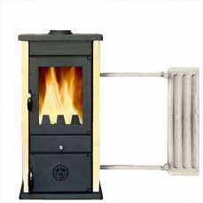 Купить Печь-камин MBS Thermo Vesta Plus кремовая (с водяным контуром) в Минске в Минске