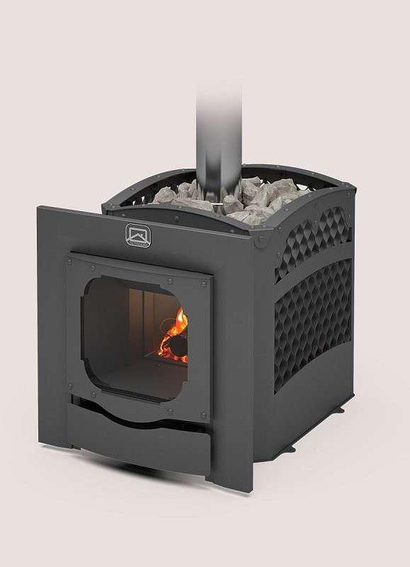 Печь для бани Теплодар Былина-Сетка-12 Ч Панорама (1.1) (без дверцы) купить в Минске